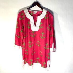 2/$35 Top It Off Cotton Nautical Print Dress or Tunic